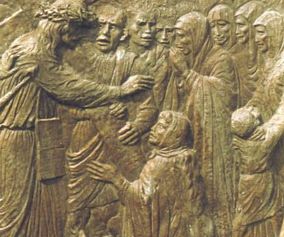 Dettaglio - Stazione 08 - Gesù consola le donne di Gerusalemme